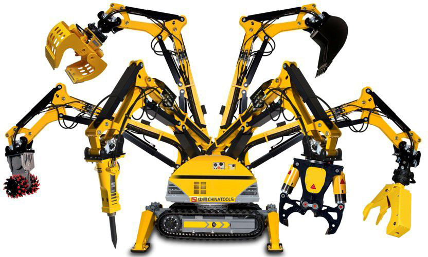 Satu mesin dengan seribu muka - aksesori untuk penggali crawler